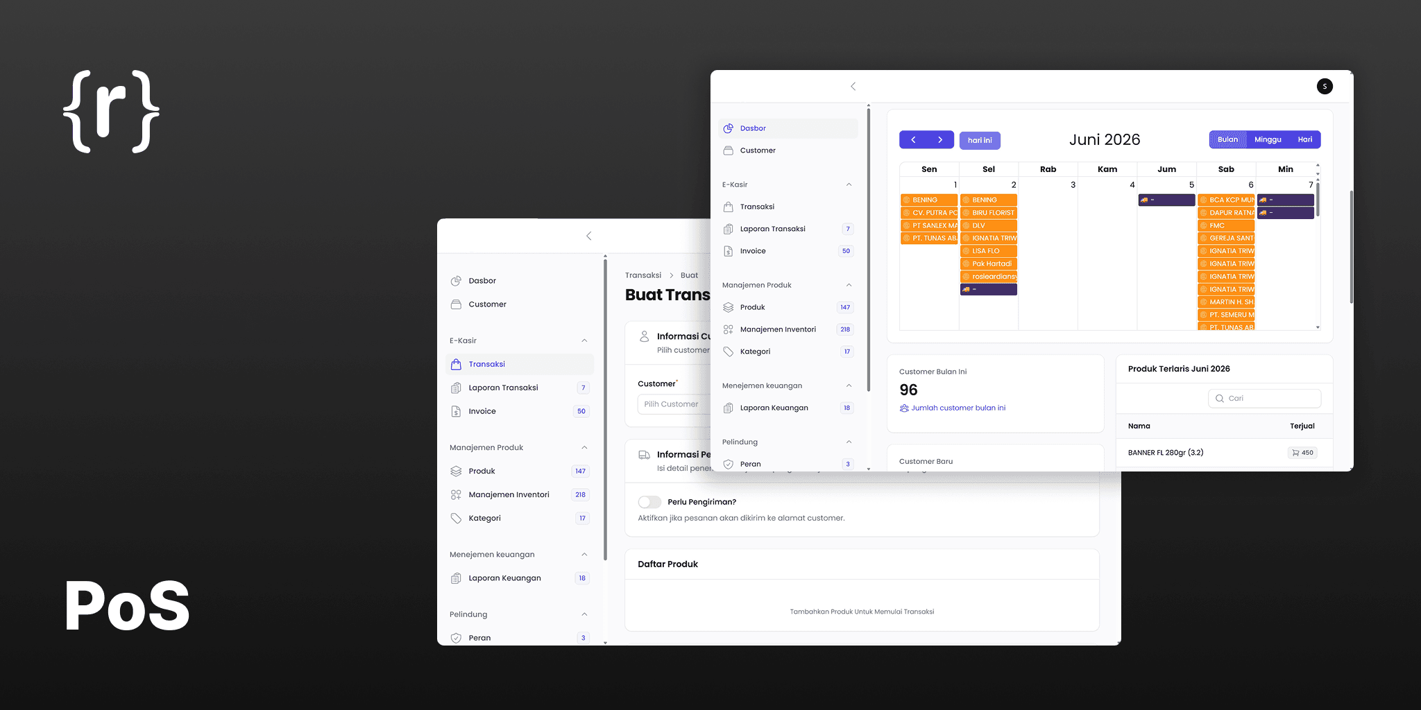 Point of Sales project screenshot